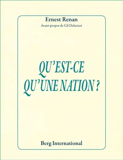 Qu'est-ce qu'une nation ?