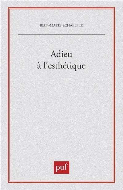 Adieu à l'esthétique