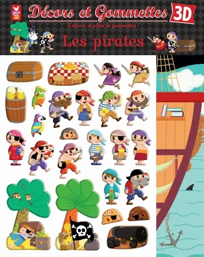 Décors et gommettes 3D : les pirates