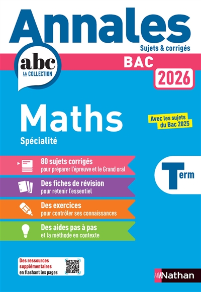Maths spécialité terminale : bac 2026