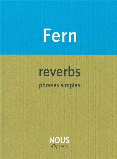 Reverbs : phrases simples