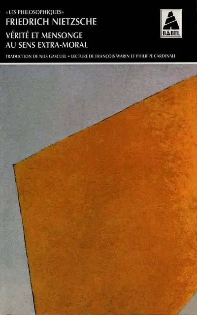 Vérité et mensonge au sens extra-moral