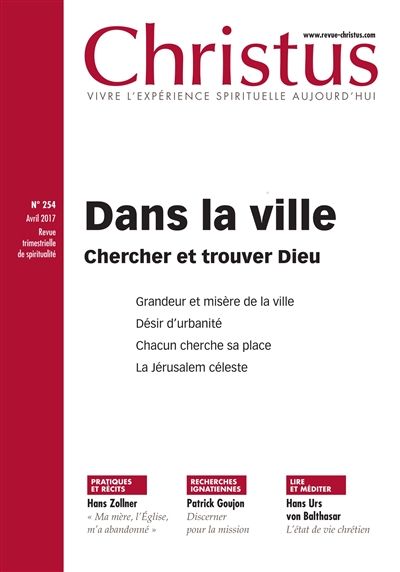 christus, n° 254. dans la ville : chercher et trouver dieu