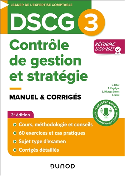 DSCG 3, contrôle de gestion...