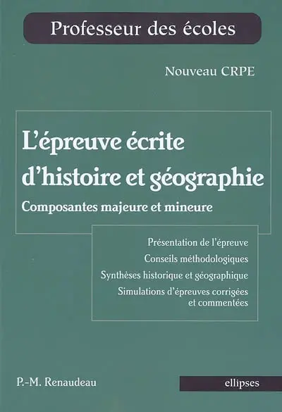 L'épreuve écrite d'histoire et géographie : composantes majeure et mineure
