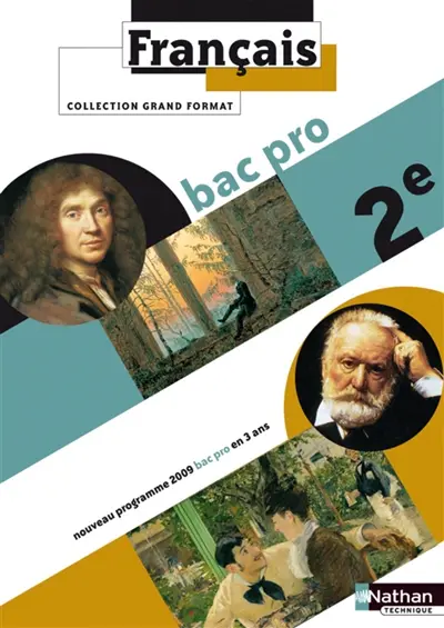Français, 2e bac pro : nouveau programme 2009, bac pro en 3 ans