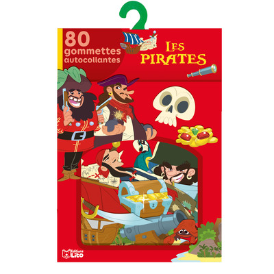Les pirates : 80 gommettes autocollantes