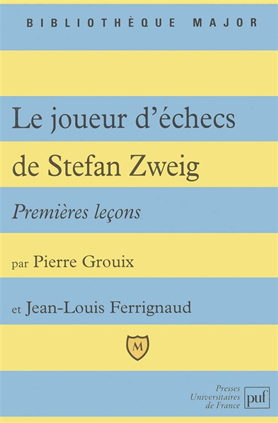 Le joueur d'échecs, de Stefan Zweig : premières leçons