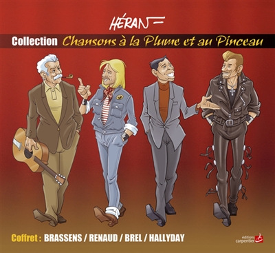 Brassens, Renaud, Brel, Hallyday : coffret