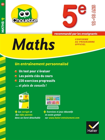 Maths 5e, 12-13 ans