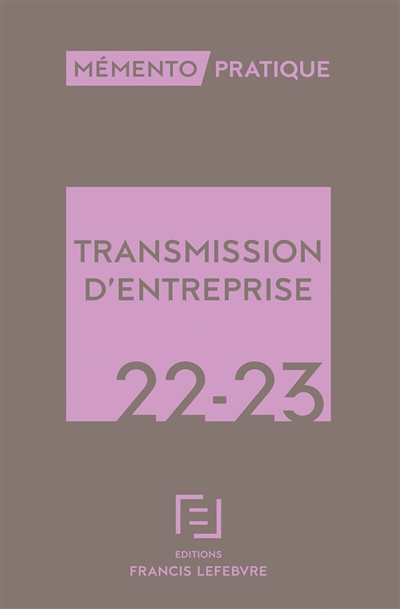 Transmission d'entreprise 2022-2023