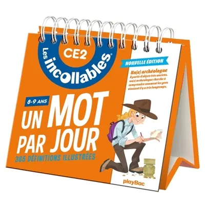 Les incollables, CE2, 8-9 ans : un mot par jour, 365 définitions illustrées