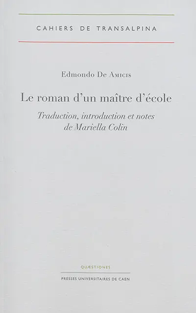Le roman d'un maître d'école