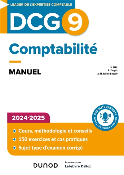 DCG 9, comptabilité : manuel, savoirs et compétences : 2024-2025