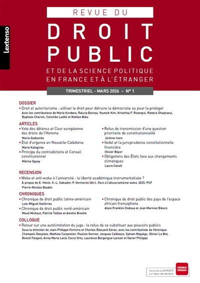 Revue du droit public et de...