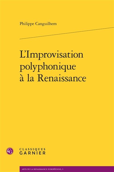L'improvisation polyphonique à la Renaissance