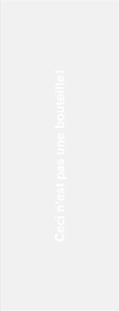 Ceci n'est pas une bouteille !