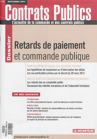 Contrats publics,...