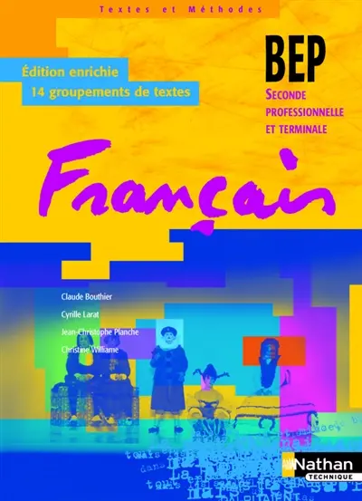Français, BEP seconde professionnelle et terminale