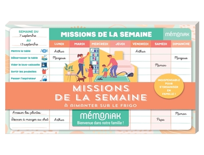 Missions de la semaine Mémoniak : bloc aimanté à compléter