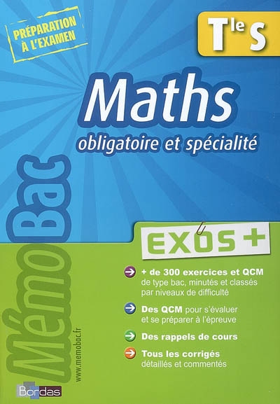 Maths Tle S obligatoire & spécialité