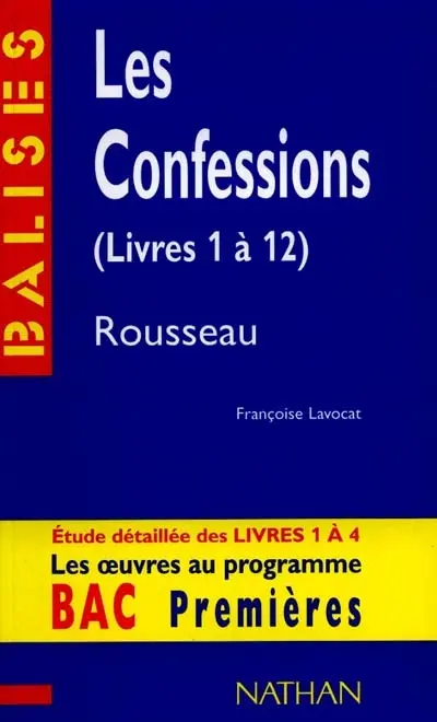 Les confessions, Rousseau