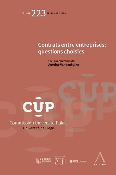 Contrats entre entreprises : questions choisies