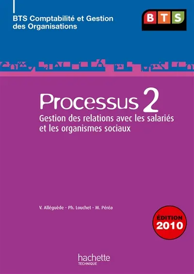 Processus 2 : gestion des relations avec les salariés et les organismes sociaux