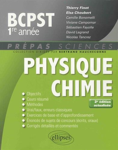 Physique-chimie BCPST 1re année