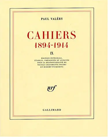 Cahiers : 1894-1914. Vol. 9. 1907-1909
