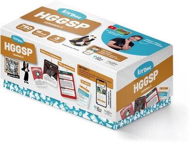 Kit'bac HGGSP terminale : 750 questions, 15 min par session, 3 niveaux et un mois d'abonnement offert à l'appli La boîte à bac : programme officiel