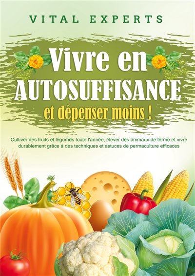 Vivre en AUTOSUFFISANCE et dépenser moins ! : Cultiver des fruits et légumes toute l'année, élever des animaux de ferme et vivre durablement grâce à des techniques et astuces de permaculture efficaces