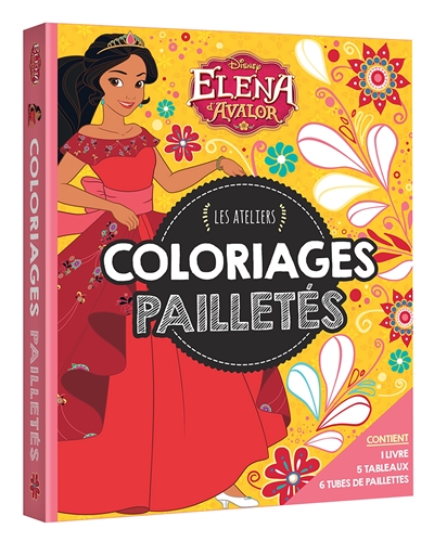 Elena d'Avalor : coloriages pailletés
