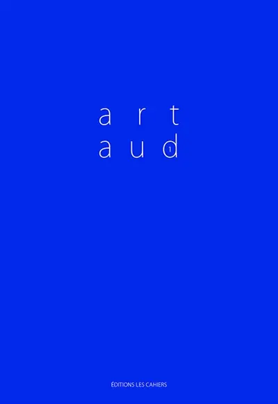 Cahiers Artaud, n° 1