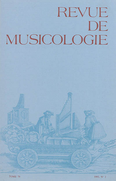Revue de musicologie, n° 2 (1993)