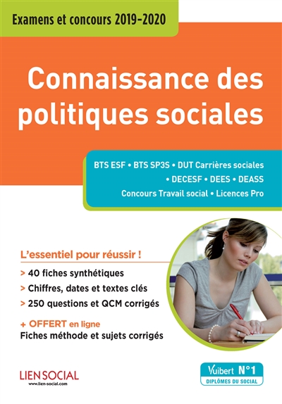 Connaissance des politiques sociales : examens et concours 2019-2020