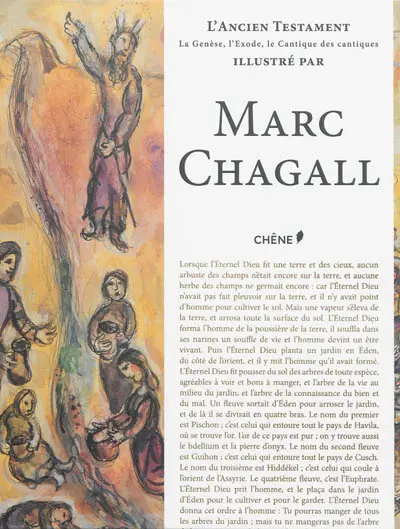 L'Ancien Testament : la Genèse, l'Exode, le Cantique des cantiques