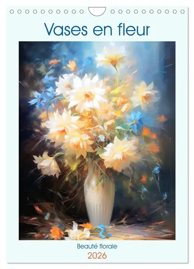 Vases en fleur (Calendrier mural 2026 DIN A4 horizontal), CALVENDO calendrier mensuel : Plongez dans un monde de beauté florale à travers de magnifiques bouquets éblouissants.