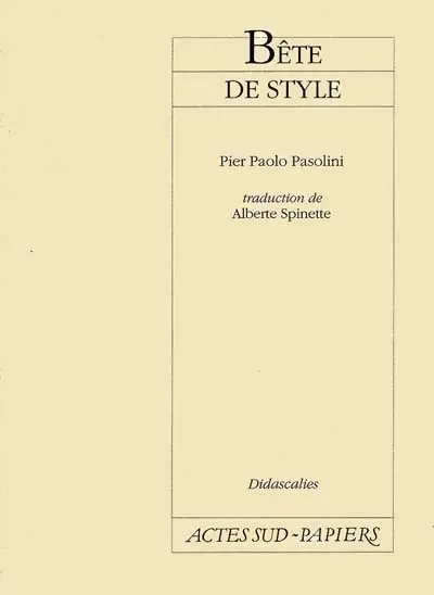 Bête de style