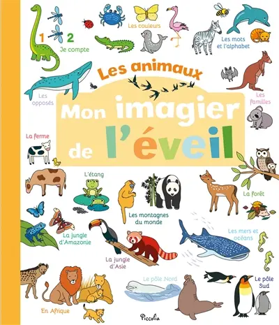 Mon imagier de l'éveil : les animaux