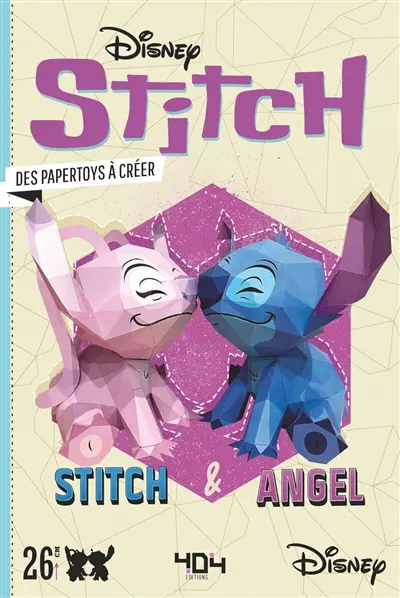 Stitch : Stitch & Angel : des papertoys à créer