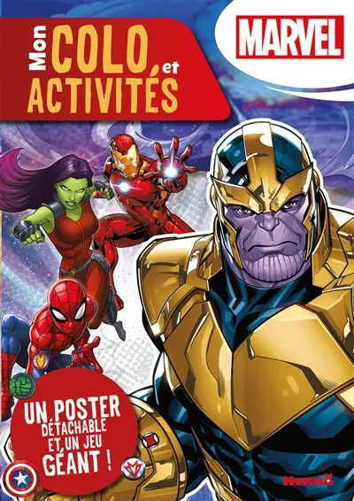 Marvel : mon colo et activités : un poster détachable et un jeu géant !