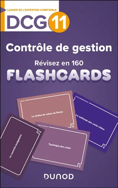 DCG 11, contrôle de gestion : révisez en 160 flashcards