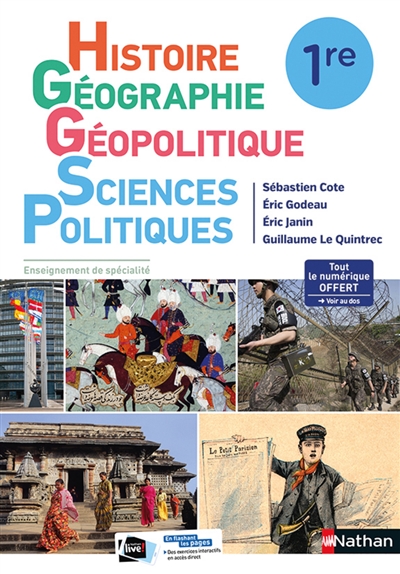 Histoire géographie, géopolitique, sciences politiques 1re : enseignement de spécialité