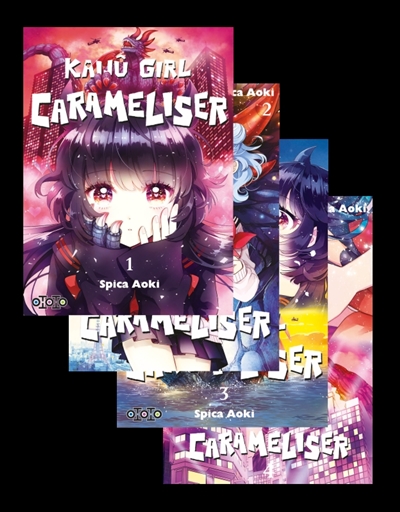 Pack Kaijû girl carameliser : 2=4 : tome 1 à tome 4