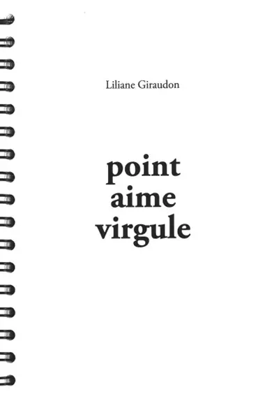 Point aime virgule : poérette