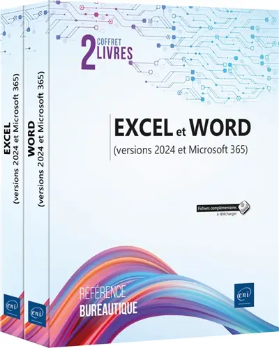 Excel et Word (version Microsoft 365) : coffret 2 livres