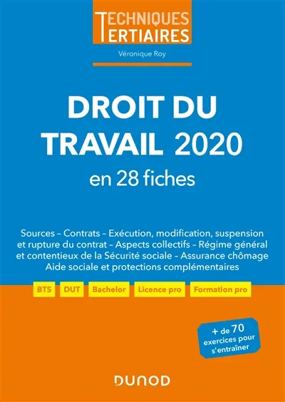 Droit du travail 2020 : en 28 fiches