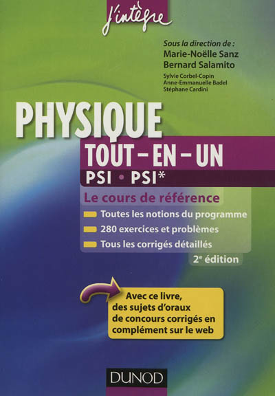 Physique tout-en-un, 2e année PSI, PSI* : cours et exercices corrigés