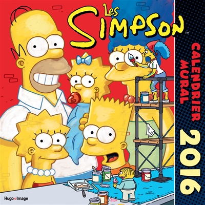 Les Simpson : calendrier mural 2016